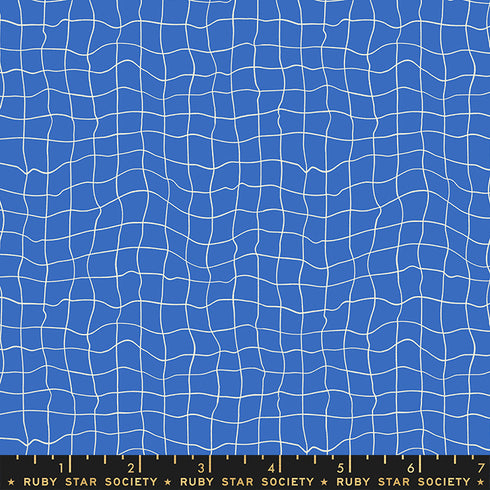 Water Pool Tiles in Royal Blue - Ruby Star Society Sold by the Half Yard